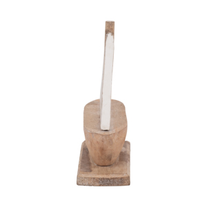 Scultura Decorativa in Legno a Forma di Barca a Vela Costiera per Casa, Ufficio, Bagno, Caminetto, Soggiorno - Product Image 4