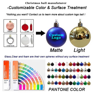 <span class=keywords><strong>Boule</strong></span> <span class=keywords><strong>de</strong></span> Noël rouge en plastique incassable personnalisée avec logo OEM, <span class=keywords><strong>de</strong></span> haute qualité, à suspendre, pour la décoration <span class=keywords><strong>de</strong></span> l'arbre <span class=keywords><strong>de</strong></span> Noël - Product Image 3