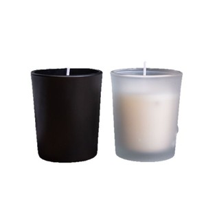 Minimalist Glass Scented Candle Cylinder Shape Handmade <b>Soybean</b> Wax Home Decoration - Product Image 4