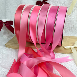 شريط ساتان فاخر لامع بعرض 1 بوصة، صديق للبيئة، لتغليف هدايا عيد الحب، 100 ياردة لكل لفة، بكرة شريط - Product Image 4