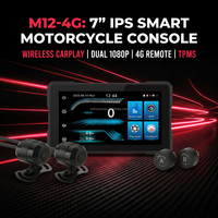 Console intelligente pour moto Zimtop 7 pouces IPS 2026 avec double caméra de tableau de bord 1080P, GPS, TPMS, 4G, CarPlay à distance, gestion de flotte B2B OEM/ODM