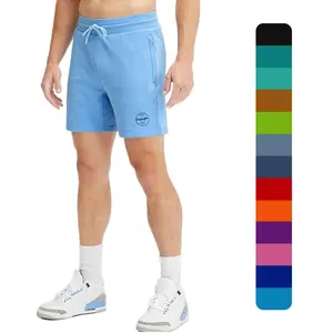 Shorts para homens praia respirável até o joelho, calças de cintura alta para academia e corrida, shorts corta-calças azul para homens, moda de vôlei