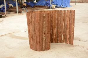 Clôture en bambou de style campagnard à double face, 6 pieds, nature, écologique, vente en gros - Product Image 4