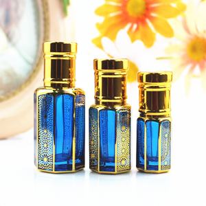 Diffuseur d'huiles essentielles vintage <span class=keywords><strong>de</strong></span> luxe arabe 3 ml 6 ml 12 ml pour la décoration <span class=keywords><strong>de</strong></span> la maison, flacon compte-gouttes en verre <span class=keywords><strong>vide</strong></span> rechargeable - Product Image 2