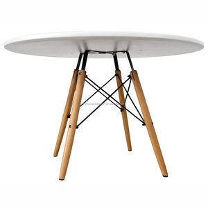 Mesa de Comedor Redonda Escandinava, Mesa de Desayuno <span class=keywords><strong>para</strong></span> Cocina con Patas de Madera <span class=keywords><strong>para</strong></span> Comedor y Cafeterí<span class=keywords><strong>a</strong></span>, 74 cm de Altura, Decorativa - Product Image 5