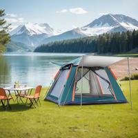 3-4 personnes 3 saisons tente de randonnée automatique installation facile famille Camping tente de pêche famille Couple tente légère