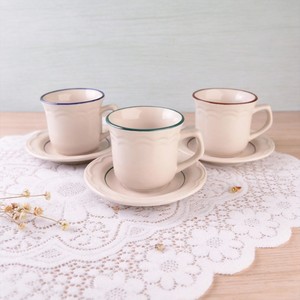 أكواب سيراميك ملونة من الحجر الصيني بأسلوب أمريكي مع صحون للقهوة - عرض ساخن - Product Image 1
