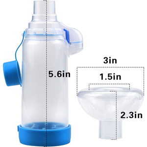 Espaciador <span class=keywords><strong>para</strong></span> Inhalador de Mascotas con Máscara Facial <span class=keywords><strong>para</strong></span> Gatos Pequeños y Perros Medianos - Product Image 5
