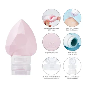 Promotional Gifts Silicone Travel Bottle Set Cosmetic Lotion Shampoo Travel Kits