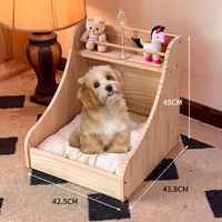 Lit pour chat vintage universel, petit lit de rangement pour animaux de compagnie, cage pour chat de magasin d'animaux, canapé danois chaud pour l'hiver et toutes les saisons
