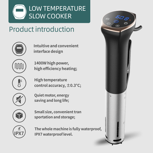 1400W Professionnel Smart Sous Vide Cuisinière En Acier Inoxydable Basse Température <span class=keywords><strong>Mijoteuse</strong></span> Électrique Étanche pour Précision Basse Température - Product Image 2