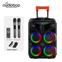 Sistema de Audio Profesional de Alta Calidad para Escenarios, Caja con Cuatro Woofers de Alta Potencia de 80w, BT 5.0, Conexión TWS para Fiestas al Aire Libre en el Patio Trasero