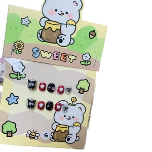<span class=keywords><strong>Uñas</strong></span> Postizas Premium Hechas a Mano para Niños, Lindas <span class=keywords><strong>Uñas</strong></span> Postizas Removibles con Diseño de Ojo de Gato de <span class=keywords><strong>Sanrio</strong></span> para Niños - Product Image 5