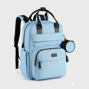 Échantillon gratuit sac à dos pour maman grande capacité sacs de couches pour bébés imperméables de maternité vente en gros voyage multifonctionnel personnalisé pour bébés - Product Image 5