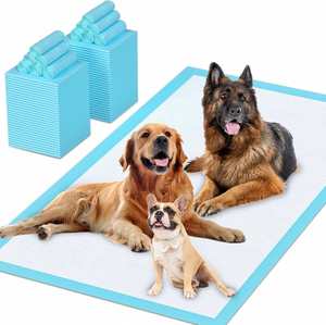 (33*45, 100 pièces) Coussinets absorbants jetables pour animaux de compagnie, couches d'apprentissage de la propreté en coton anti-fuites pour chiots et chiens - Product Image 3