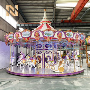 <span class=keywords><strong>Manège</strong></span> de Luxe à 24 Places en Forme de Chevaux, 9,5 m, pour Enfants et Adultes, Équipement d'Attraction pour Parc d'Attractions, Certifié CE, pour Centres Commerciaux Extérieurs - Product Image 4