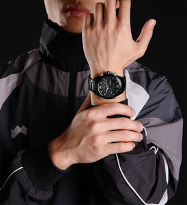 Reloj Analógico de Cuarzo NAVIFORCE 9232 <span class=keywords><strong>BBB</strong></span> Totalmente Negro con Esfera Grande de Acero Inoxidable para Hombre, Reloj de Pulsera Digital LCD para Hombre con Manecillas Luminosas - Product Image 6