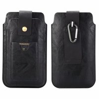 Étui en cuir PU 3D pour double téléphone portable avec fente pour cartes de crédit et crochet, anti-rayures et antichoc pour iPhone 17/16/15/14/13 Pro