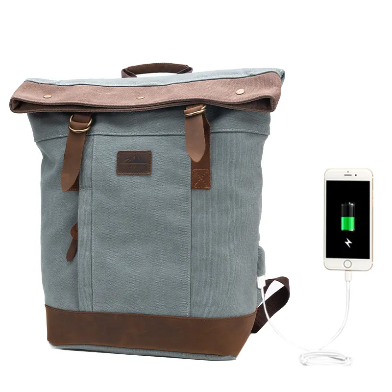 men canvas backpack