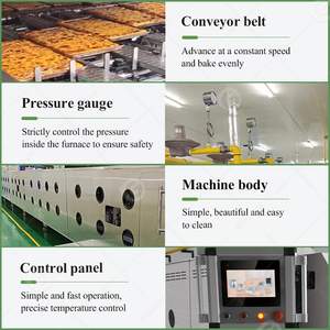 Cinta transportadora pequeña superior de acero inoxidable de gran capacidad Naan horno de pan Gas Industrial nuevo túnel estante horno para pastel de pan - Product Image 4
