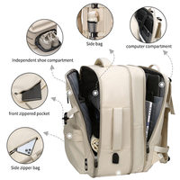 Mochila para Portátil Oxford Impermeable con Logotipo Personalizado, Cierre de Cremallera USB, Ligera, Gran Capacidad, Unisex, para Viajes, de Poliéster