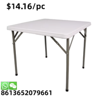 Table pliante en métal de cour de parc de jardin d'utilisation de restaurant de style de fantaisie