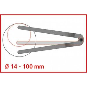 KS TOOLS - 150.2407 Adjustable <b>pin</b> <b>wrench</b> ø 14-100 mm with 5,0 mm <b>pin</b> - EAN 4042146578926 TRANSMISSION - Product Image 3