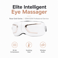 Produits de massage oculaire de luxe, airbag pour soulager la fatigue oculaire, vibration, chauffage, masseur oculaire intelligent pliable sans fil