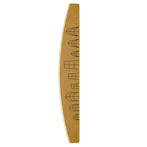 Lime à ongles demi-lune ultra-résistante avec logo personnalisé, lavable, qualité supérieure, grain 100/180, brun-<span class=keywords><strong>jaune</strong></span> - Product Image 2