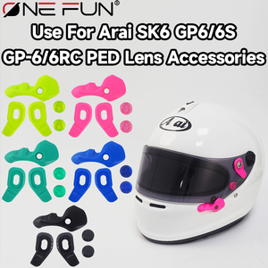 Repuestos Compatibles con Cascos <span class=keywords><strong>ARAI</strong></span> SK6/GP6/S/RC/PED: Kit de Tornillos para Visera de Colores, Clip Limitador, Manija de Empuje, Hebilla, Cierre - Product Image 2