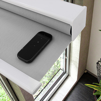 Blindkit eléctrico PVC Vertical persianas enrollables Sensor Bluetooth operado ventana cubierta para ventanas francesas para baño dormitorio