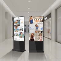 Kios Poster Digital LCD LED untuk Restoran & Ritel dengan Animasi untuk Pusat Perbelanjaan, Model Berdiri Lantai, Android 11