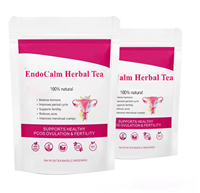 Tisane bien-être EndoCalm pour femmes, mélange d'herbes, saveur Ginseng et thé brut en sachets, conditionnement en vrac