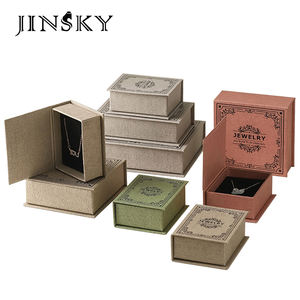 Boîte à bijoux en forme de livre de différentes tailles et couleurs avec mousse à l'intérieur, emballage de bijoux magnétique, couleur et taille personnalisables - Product Image 1