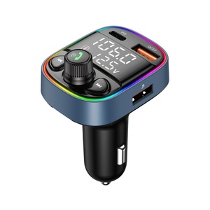 New LED Backlit không dây 5.0 FM Transmitter xe MP3 TF/U đĩa máy nghe nhạc xe Kit Adapter kép USB QC3.0 PD 20W Type-C sạc nhanh - Product Image 1