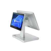 Terminal POS MJ-T2 15,6 Inci Layar Tunggal atau Ganda, Sistem Android dan Windows All-in-One, Mendukung Layar Sentuh Kapasitif