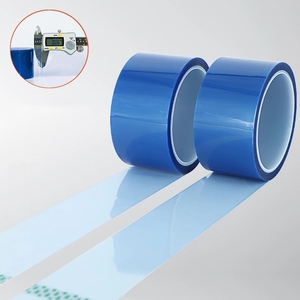 애완 동물 고열 파란 폴리에스테 영화 테이프 산과 알칼리 저항 전기도금을 하는 방어적인 실리콘 테이프 - Product Image 2