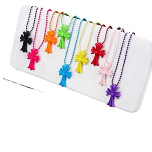 <span class=keywords><strong>Collana</strong></span> Trendy Versatile con <span class=keywords><strong>Croce</strong></span> Colorata in Resina, Stile Punk, per Anniversario, <span class=keywords><strong>Collana</strong></span> Versatile da Donna - Product Image 5