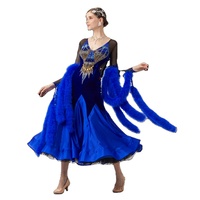 B-23141 personnalisé nouvelle robe de danse de salon standard international robes de danse de salon en soie perlée de haute qualité à vendre