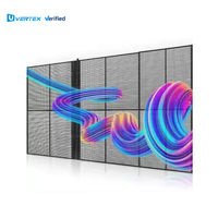 Mur visuel transparent holographique d'intérieur et extérieur d'affichage à LED 3D de vente directe d'usine pour la publicité de centre commercial