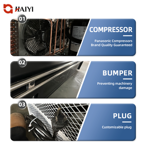 Vitrine réfrigérée commerciale ouverte en acier inoxydable avec contrôle électronique de la température, étagères réglables et contrôle de l'humidité - Product Image 4