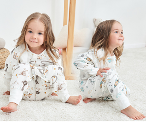 Sac de couchage en gaze de coton de bambou quatre saisons, sac de couchage à 4 couches pour bébé, couette anti-coup de pied, sac de couchage à manches longues pour bébé - Product Image 3