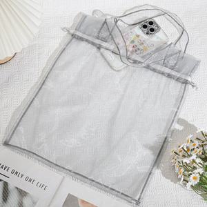 Pochette cadeau en <span class=keywords><strong>organza</strong></span> de haute qualité avec logo personnalisé pour mariage, emballage de vêtements en <span class=keywords><strong>organza</strong></span> de luxe, sac à cordon - Product Image 3