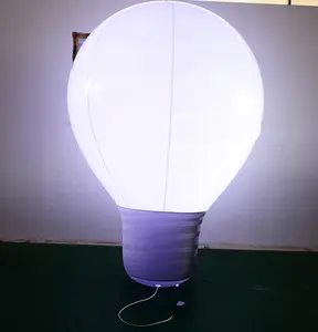 Hot Sale Event Stage Decoration Giant Inflatable Light Bulb Led luminous inflatable light bulb shaped balloon