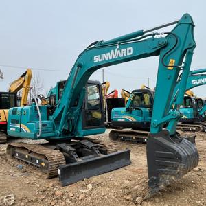 Miniexcavadoras Usadas Sunwar SWE90E Swe60 Swe70 Swe 80 SWE35F Maquinaria de Movimiento de Tierras de Shanghái Buen Estado Pocas Horas - Product Image 2