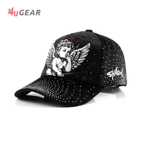 Topi 4U Gear dengan Patch Custom, Gorras 4U 5 Panel Bordir, Topi Baseball Dad Cap Barbas dengan Logo Custom, Topi Snapback dengan Logo