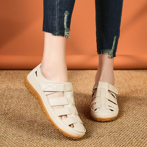 Alta calidad superventas moda <span class=keywords><strong>mujer</strong></span> verano plano PU Material zapatos <span class=keywords><strong>de</strong></span> talla grande señora zapatos - Product Image 3