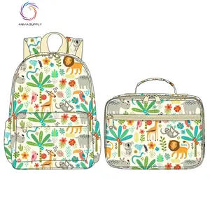 Borse personalizzate scuola Bookbag bambini bambino zaino borsa da scuola e borsa da pranzo Set per bambini stampe personalizzate zaino Logo Mini zaino