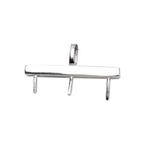 Colgante de Plata S925 con 3 Cuentas para Mujer, 7-8 Pulgadas, Accesorios de Joyería DIY, Colgantes Finos, Dijes de Moda, Bandeja Vacía 2969 - Product Image 5