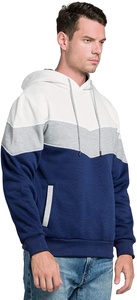 100% Cotton <b>Fleece</b> <b>Hoodie</b> for Men Long Sleeves Breathable Sustainable Anti-Shrink Eco-Friendly Solid Red Plus Size Regular - Product Image 4